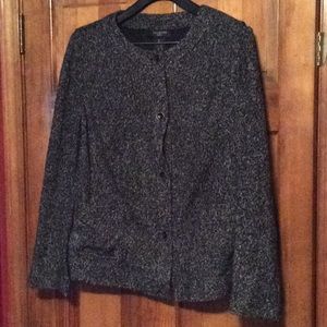 Speclkled knit Talbots jacket 18W